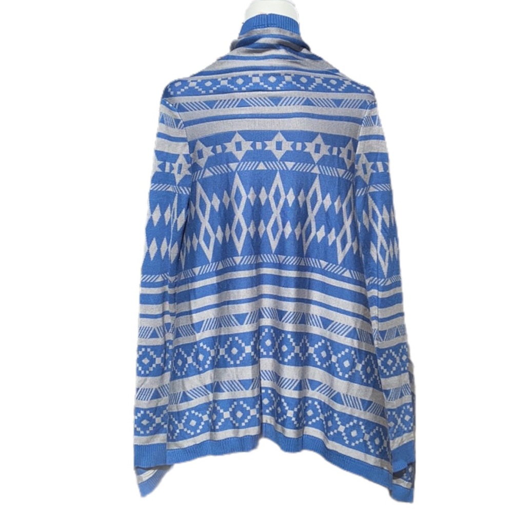 NWT Red Camel Blue and Gray Sweater Cardigan - Picture 3 of 9
